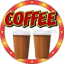 Coffee Decal Drinks Concession Food Truck Sticker C2