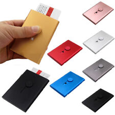 Pocket Aluminum Steel Metal Business Card Holder Case Id Credit Wallet Name Box