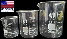 Glass Beaker Laboratory Chemistry Lab Measuring Glassware Volumetric