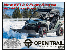 Open Trail Kfi Snow Plow System 66 Steel Blade-kubota Rtv1100 Rtv1140 Rtv900