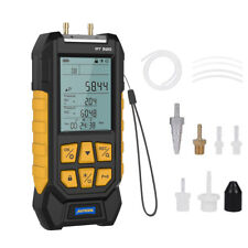 Digital Manometer Dual Port Differential Air Pressure Gauge Hvac Gas Test Meter