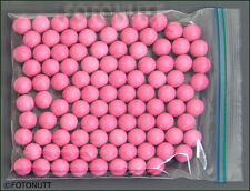 100 Pink .68 Cal Reusable Soft Rubber Training Balls New Paintballs C Reballs