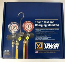 Yellow Jacket 49967 Titan Manifold 3-18 Gauges W Hoses R22 404a 410a