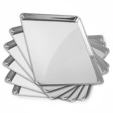 New Commercial Grade Aluminum Baking Sheet Assorted Sizes - 6 Pans