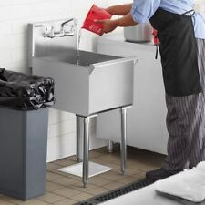 Steelton 18 16-gauge Stainless Steel One Compartment Commercial Utility Sink - 1