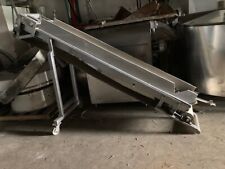 Incline Belt Conveyor With Stainless Steel Frame 9 Long 65 High