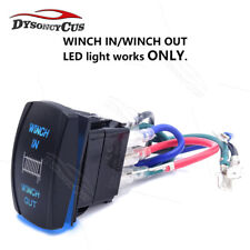 7 Pin Winch In Out Switch Blue Led Laser Rockerjumper Wire For Utv Truck Boat