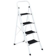 4 Steps Ladder Folding Anti-slip Safety Tread Industrial Home Use 300lbs Load