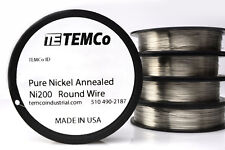 Temco Pure Nickel Wire 26 Gauge 25 Ft Non Resistance Awg Ni200 Nickel 200ga