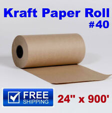 24 X 900 Brown Kraft Paper Roll 40 Lb Shipping Wrapping Parts Boxes Packaging