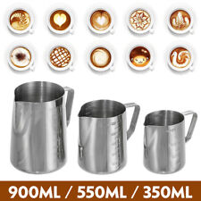 Stainless Steel Coffee Pitcher Mug Frothing Milk Latte Espresso Jug Foam Cu 1 A