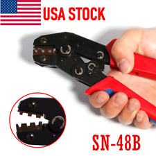 Insulated Cable Connectors Terminal Ratchet Crimping Tool Wire Crimper Pliers