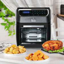 12 Qt Countertop Oven Air Fryer Toaster Roast Broil Bake Dehydrate 1700 W Black