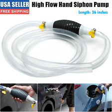 Largest Manual Hand Siphon Syphon Transfer Pump Fluid Liquid Water Gas Gasoline