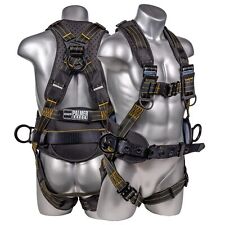 Fall Protection Construction Safety Harness - Qcb Chest And Legs - Aluminum D...
