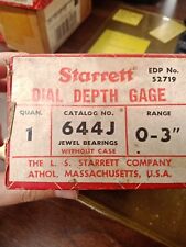 Starrett Dial Depth Gage 644j 0-3