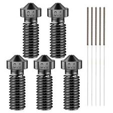 5pcs Volcano Nozzle 0.4mmm6 Hardened Steel Printed Head For Jhead Hotend Extrude
