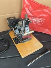Kingsley Machine Model M-60 Hot Foil Stamping Machine Used Heats Up Vintage 02