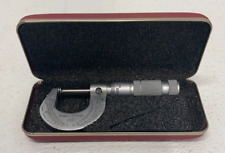 Brown Sharpe 215 Outside Disk Micrometer 0-1 Range .001 Graduation W Case