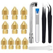 19pcs 0.4mm 3d Printer Extruder Nozzle Cleaning Needles Tool Kit For Cr-10ender