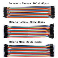 40 Pcs Dupont Cables M-f M-m F-f Jumper Breadboard Wire Gpio Ribbon Pi Arduino