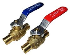2 Pieces 34 Pex Shut Off Ball Valve Full Port Lead Free Brass Hot And Cold