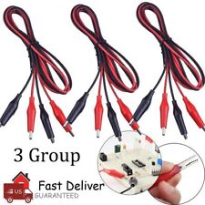 6pcs Double Ended Crocodile Alligator Clip Electric Test Cable Connector Wire Us