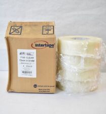 Intertape 7100 Clear Packing Tape 72mm X 1500m 4 Rolls 3 X 1000 Yards