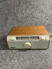 Sangean Wr-12 Amfmaux-in Stereo Analog Wooden Walnut Cabinet Radio Tested