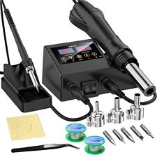 Daxiongmao Soldering Station 2 In 1 Smd Hot Air Rework And Soldering Iron With