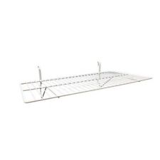 Only Hangers White Wire Slatwall Gridwall Shelf 24l X 12d