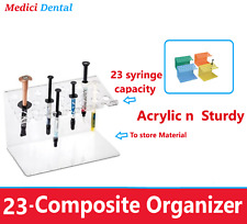 Dental Acrylic Composite Material Organizer Hold Sturdy Clear Small Or Large