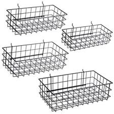 Right Arrange Pegboard Baskets Set Of 4 Black - Hooks To Any Peg Board - S...