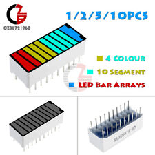 12510pcs 4 Color 10 Segment Led Battery Bar Graph Light Display Indicator New