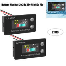 2x12v 24v 36v 48v 60v 72v Battery Monitorcar Golf Cart Battery Indicator Meter