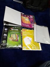 Lot Of 3 Ring Binder 2.5 Index Divider 5 Tabs Clear Protective Sheets