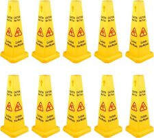Vevor 10 Pack Floor Safety Cone 26-inch Yellow Caution Wet Floor Sign 4 Sided