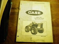 Case Model 1200 Traction King Tractor Parts Catalog Sn 9806101 -up