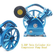 21cfm 5hp V-style 2-cylinder Air Compressor Pump Motor Head Double Stage 175psi