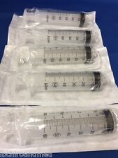 5 - Easy Glide 60cc 60ml Luer Lock Disposable Syringes - No Needle -sterile