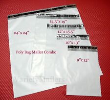 70 Poly Bag Mailer Assortment 5 Medium To Large Sizes Shipping Envelopes