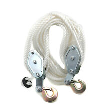 2 Ton Poly Rope Hoist Pulley Wheel Block And Tackle Puller Rigging Engine Lift