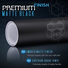 Premium Matte Flat Black Vinyl Wrap Film Sticker Decal Bubble Free Air Release