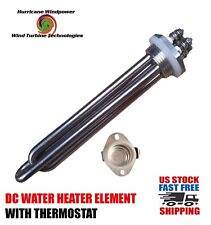 Dc Water Heater Element 12 Volt 300 Watt With Thermostat 140 Degrees F