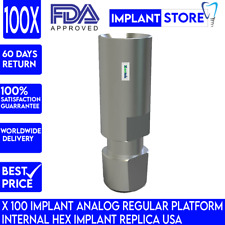 X 100 Implant Analog Regular Platform Internal Hex Implant Replica Usa