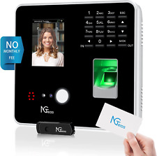 Ngteco Time Clock Punch Fingerprint Employee Attendance Machine Time Card Record