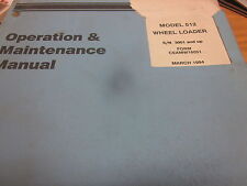 Dresser 512 Wheel Loader Operation Maintenance Manual