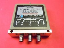 Hp 33311b Coaxial Switch Sma 0-18 Ghz Option 011 5 Vdc 3