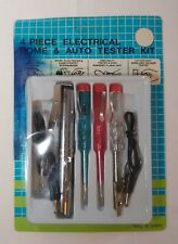 Vintage Tools Electrical Home Auto Tester Kit 4 Piece New Never Opened
