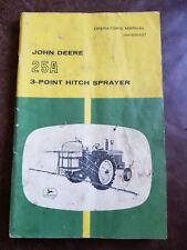 Vintage John Deere Straw 25a 3-point Hitch Sprayer Operators Manual Om-b25337